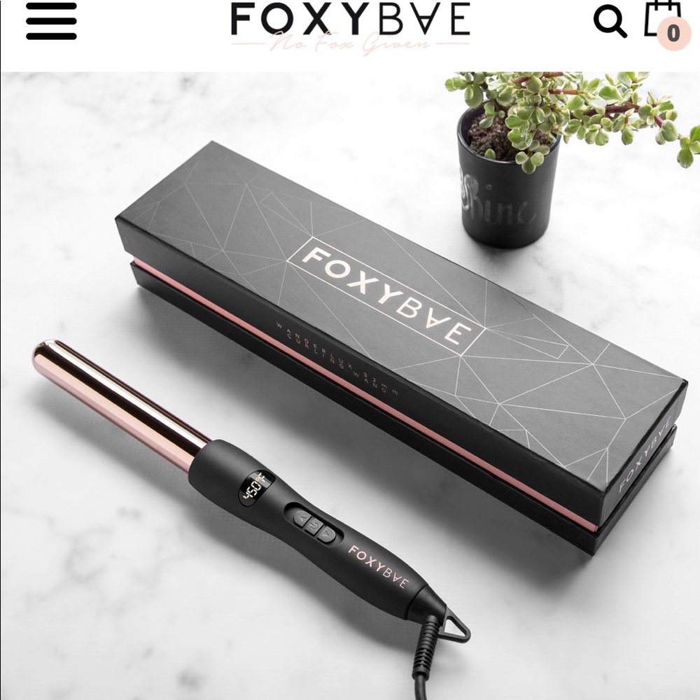 FOXYBAE rose gold 25mm curling iron